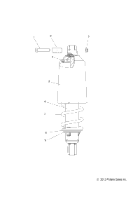 Suspension, Shock, Front Track (49Snowshockfront)