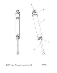 Suension, Shock, Rear Track S20fjb8 All Options (600691C)