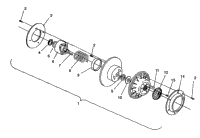 Driven Clutch Assembly Storm E940782 & Storm Sks