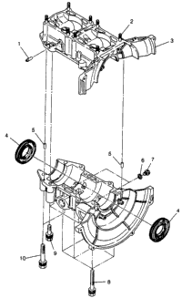 Crankcase Lite Gt & European Lite Gt E973133