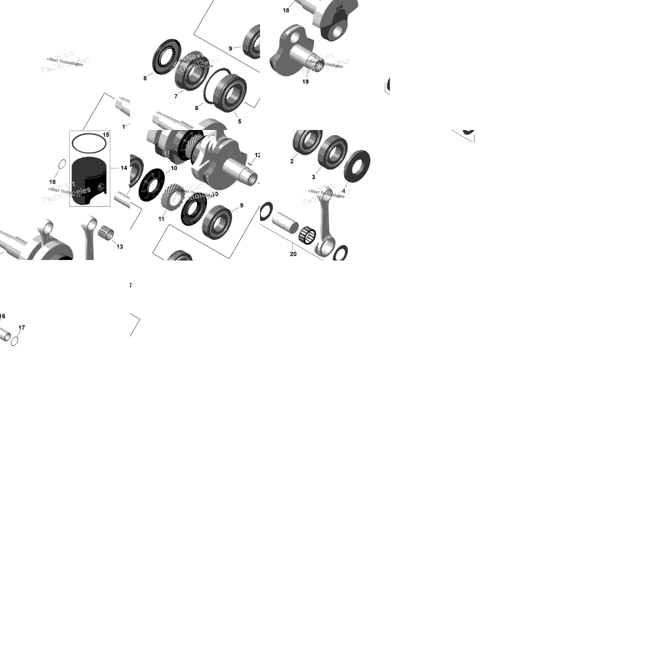 Rotax - Crankshaft And Pistons