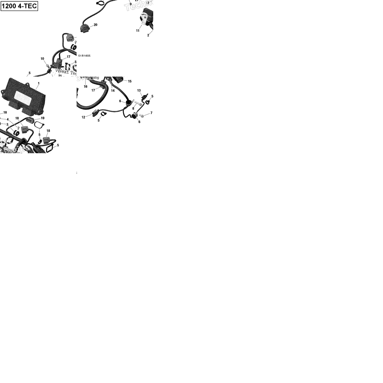 Engine Harness And Electronic Module - 1200Itc 4-Tec