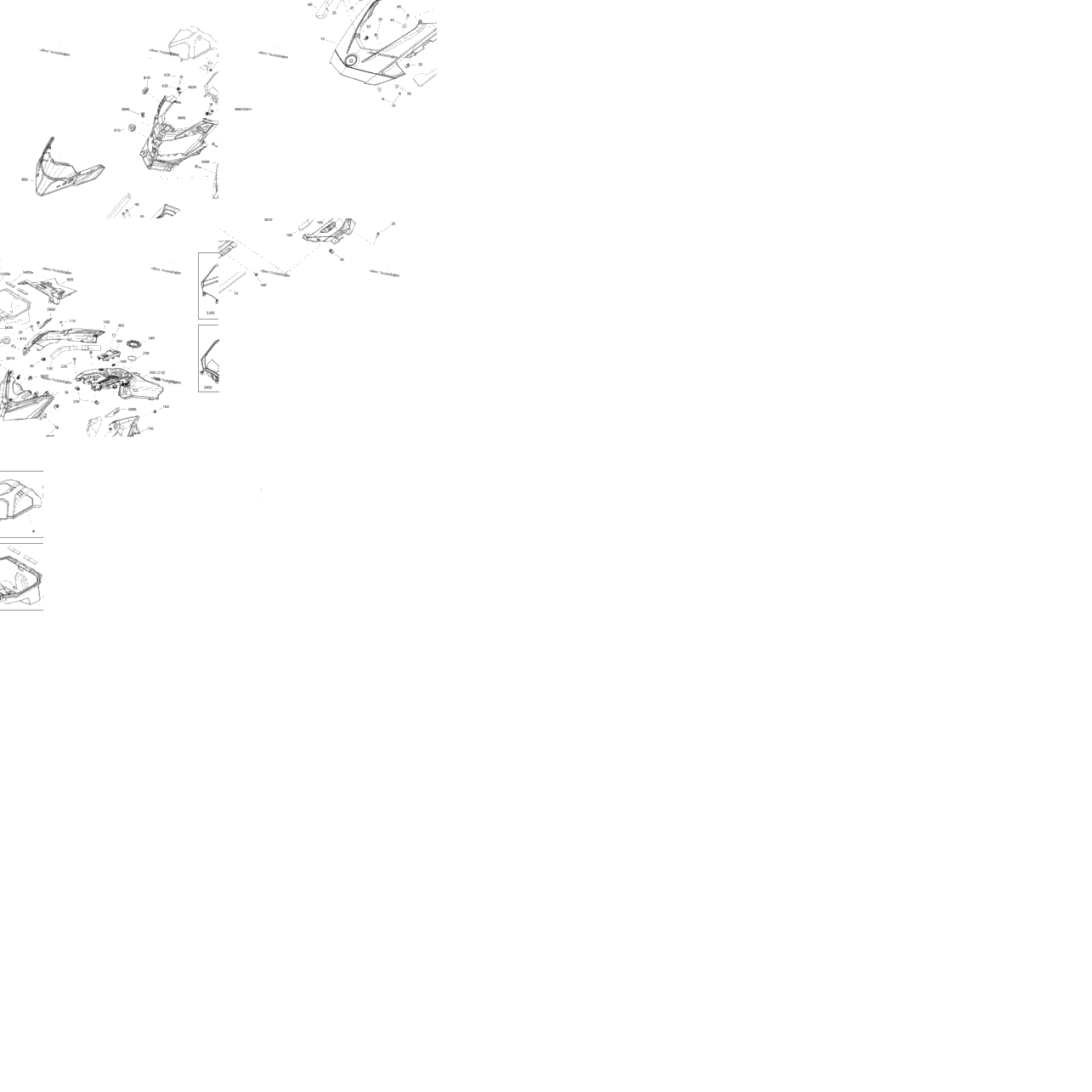 Body - Hood Section - Bright White - Electric Start