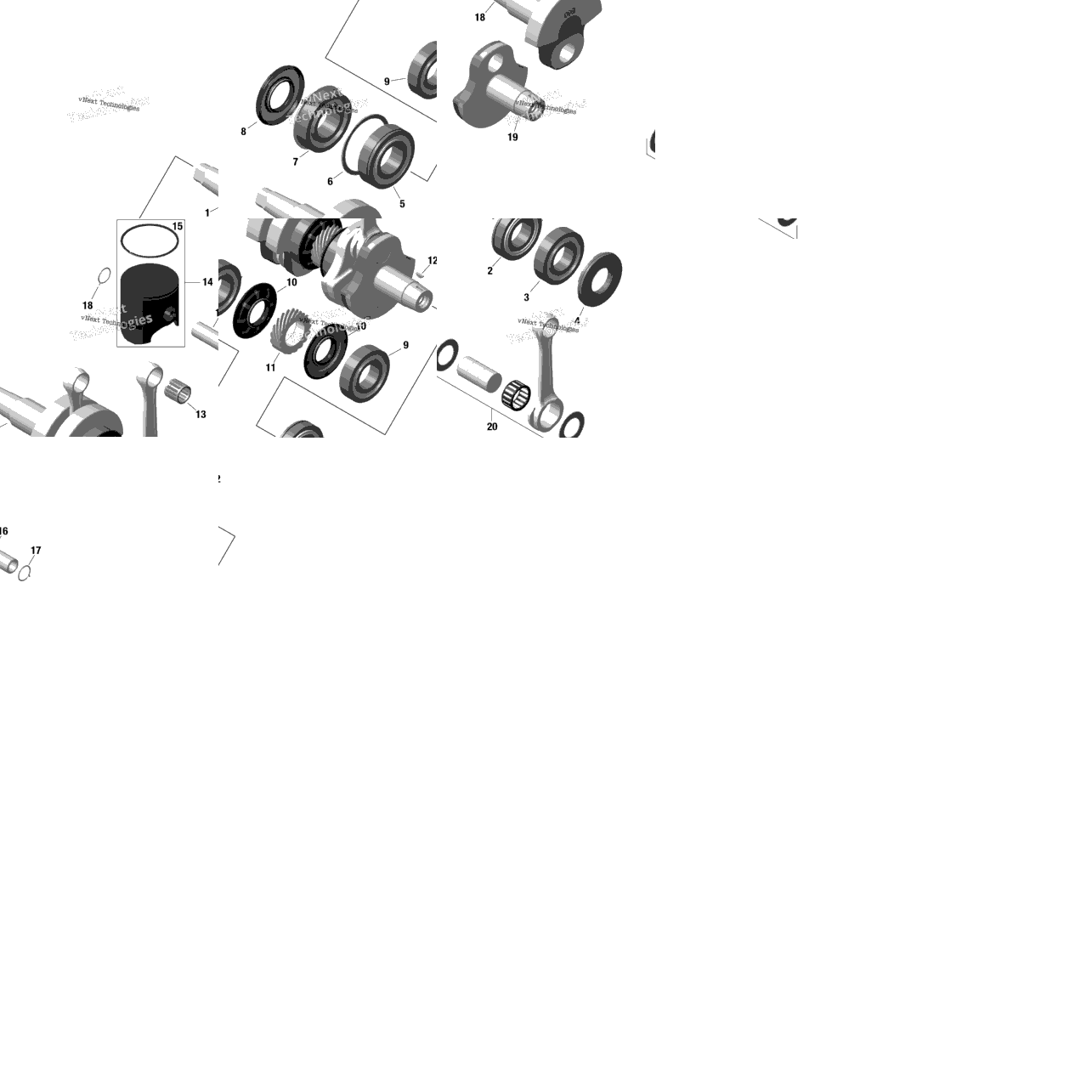 Rotax - Crankshaft And Pistons