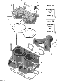 Rotax - Cylinder And Cylinder Head - Na - Shot