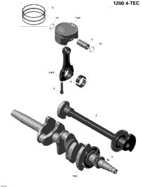 Crankshaft, Pistons And Balance Shaft