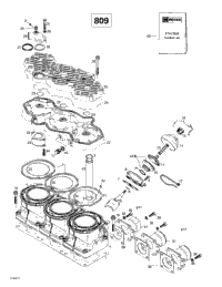 Cylinder, Exhaust Manifold (809)