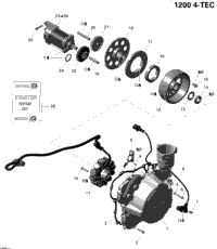 Magneto And Electric Starter