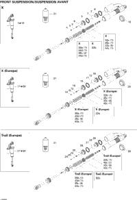 Take Apart Shock, Front 500 Trail