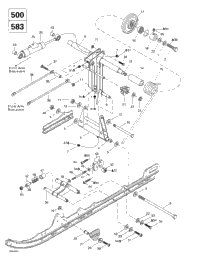 Rear Arm, Rear Suspension (500Lc,583)