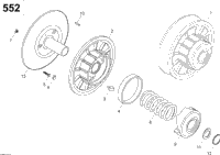 Driven Pulley 550F Suv