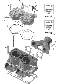 Engine - Cylinder And Cylinder Head - 850 E-Tec