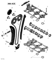 Camshafts And Timing Chain - 900 Ace