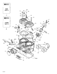 Cylinder, Exhaust Manifold, Reed Valve