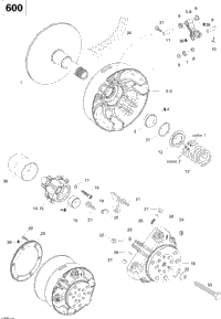 Drive Pulley 600