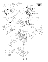 Engine Support And Muffler (583)