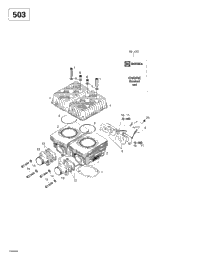Cylinder, Intake Exhaust Manifold (503)
