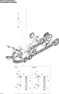 Rear Suspension Shocks 1200