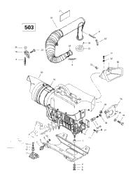 Engine Support And Muffler (503)