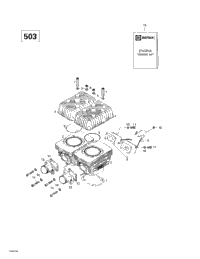Cylinder, Intake Exhaust Manifold (503)