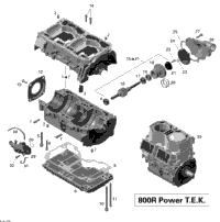 Crankcase, Water Pump And Oil Pump