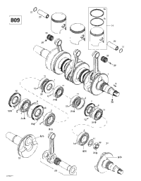 Crankshaft And Pistons (809)