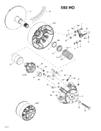 Drive Pulley (593 Ho)