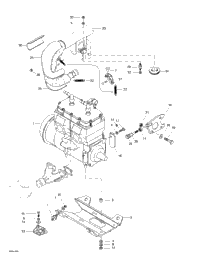 Engine Support And Muffler