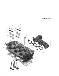 Cylinder Head And Exhaust Manifold