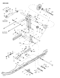 Rear Arm, Rear Suspension (Mx Z 600)