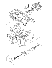 Crankcase, Rotary Valve, Water Pump