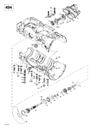 Crankcase, Rotary Valve, Water Pump