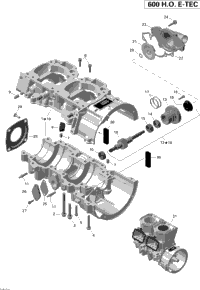 Crankcase And Water Pump