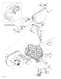 Engine Support And Muffler (Grand Touring 700)