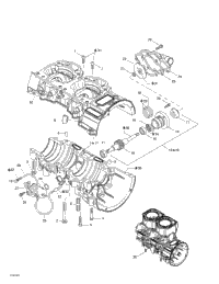 Crankcase, Water Pump And Oil Pump
