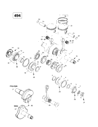 Crankshaft And Pistons (494)