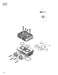 Cylinder, Intake, Exhaust Manifold (377)