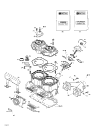 Cylinder, Exhaust Manifold, Reed Valve