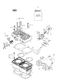 Cylinder, Exhaust Manifold (583)