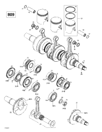 Crankshaft And Pistons (809)