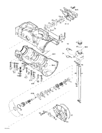 Crankcase, Rotary Valve, Water Pump