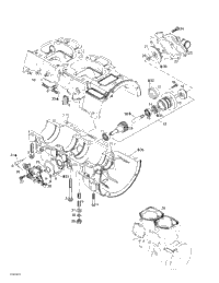 Crankcase, Water Pump And Oil Pump