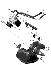 Rotax - Air Intake Manifold And Throttle Body