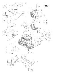Engine Support And Muffler (583)