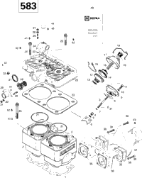 Cylinder And Exhaust Manifold 583