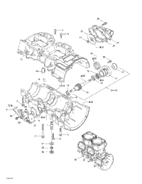 Crankcase, Water Pump And Oil Pump