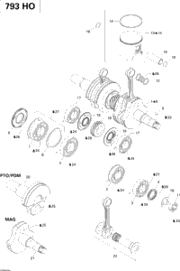 Crankshaft And Pistons (793 Ho)