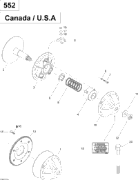 Drive Pulley 550F Suv