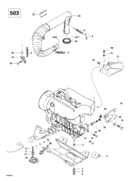 Engine Support And Muffler (503)