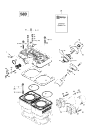 Cylinder, Exhaust Manifold (583)